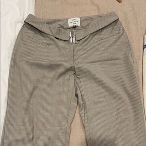 Reformation Camille Rowe Gray Striped Pants